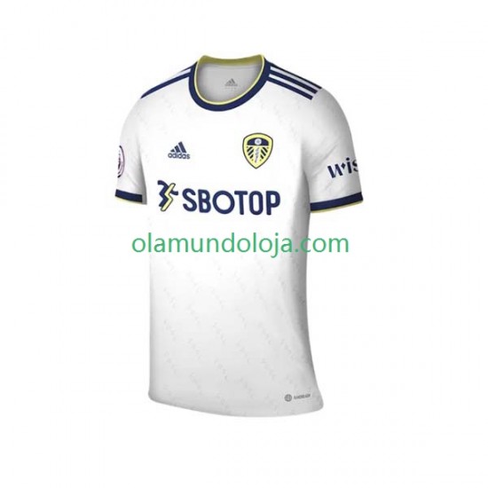 Camisola Leeds United Homem Equipamento Primeiro 2022-2023 Manga Curta
